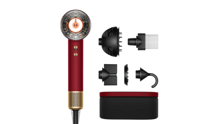 Фен для волосся Dyson Supersonic HD16 Nural Red Velvet/Gold (594823-01)