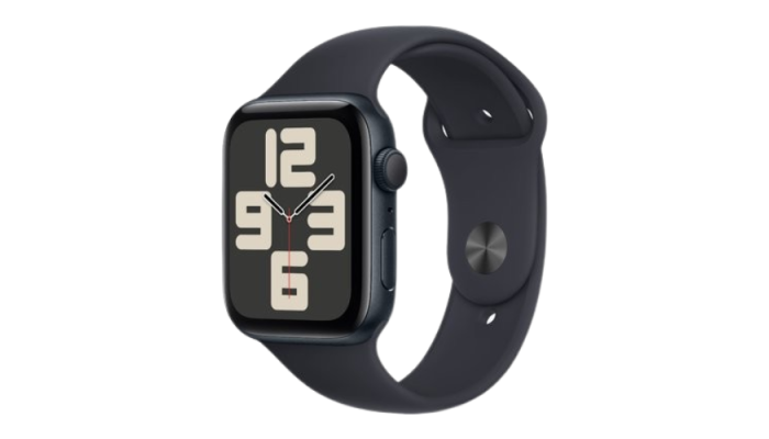 Apple Watch SE 2 2024 GPS 40mm Midnight Aluminum Case with Midnight Sport Band - M/L (MXE93)