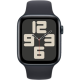 Apple Watch SE 2 2024 GPS 40mm Midnight Aluminum Case with Midnight Sport Band - S/M (MXE73)