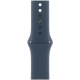 Apple Watch SE 2 2024 GPS 44mm Silver Aluminum Case with Denim Sport Band - S/M (MXEQ3)