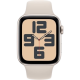 Apple Watch SE 2 2024 GPS 44mm Starlight Aluminum Case with Starlight Sport Band - M/L (MXEV3)
