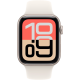 Apple Watch SE 3 2025 GPS 40mm Starlight Aluminum Case with Starlight Sport Band - M/L (MEH54)