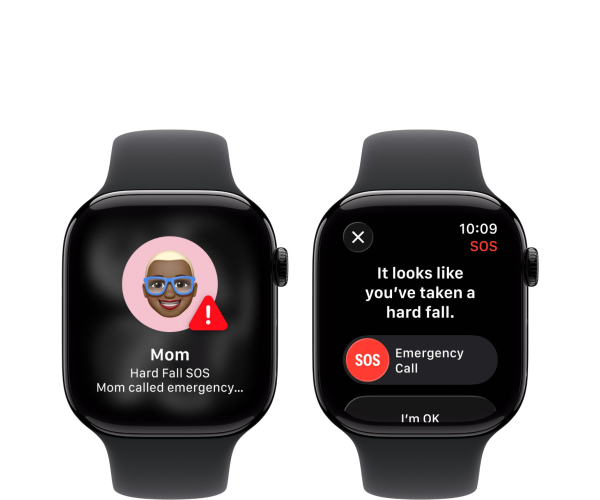 Apple Watch Series 11 GPS 46mm Jet Black Aluminium Case with Black Sport Band - M/L (MEUX4)