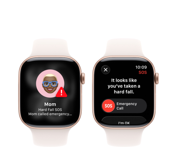 Apple Watch Series 11 GPS 46mm Rose Gold Aluminium Case with Light Blush Sport Band - S/M (MEV64)
