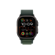 Apple Watch Ultra 2 2024 49mm Black Titanium Case with Dark Green Alpine Loop - Large (MX4T3)