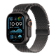 Apple Watch Ultra 2 2024 49mm Black Titanium Case with Black Titanium Milanese Loop - Large (MX5V3)