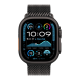 Apple Watch Ultra 2 2024 49mm Black Titanium Case with Black Titanium Milanese Loop - Large (MX5V3)