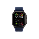 Apple Watch Ultra 2 2024 49mm Black Titanium Case with Blue Trail Loop - M/L (MYQ83)