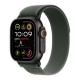 Apple Watch Ultra 2 2024 49mm Black Titanium Case with Green Trail Loop - M/L (MYQ43)