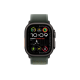 Apple Watch Ultra 2 2024 49mm Black Titanium Case with Green Trail Loop - M/L (MYQ43)