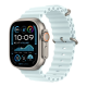 Apple Watch Ultra 2 2024 49mm Natural Titanium Case with Ice Blue Ocean Band (MXTF3)