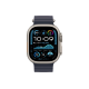 Apple Watch Ultra 2 2024 49mm Natural Titanium Case with Navy Ocean Band (MX4D3)