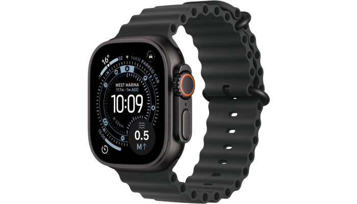 Apple Watch Ultra 3 GPS + Cellular 49mm Black Titanium Case with Black Ocean Band (MF0J4)