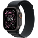 Apple Watch Ultra 3 GPS + Cellular 49mm Black Titanium Case with Black Alpine Loop - Medium (MF0V4)