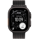 Apple Watch Ultra 3 GPS + Cellular 49mm Black Titanium Case with Black Titanium Milanese Loop - Large (MF1T4)