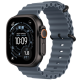 Apple Watch Ultra 3 GPS + Cellular 49mm Black Titanium Case with Anchor Blue Ocean Band (MGCJ4)