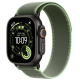 Apple Watch Ultra 3 GPS + Cellular 49mm Black Titanium Case with Green/Neon Trail Loop - M/L (MG9P4)