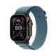 Apple Watch Ultra 3 GPS + Cellular 49mm Black Titanium Case with Light Blue Alpine Loop - Large (MG9M4)