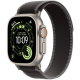 Apple Watch Ultra 3 GPS + Cellular 49mm Natural Titanium Case with Black/Charcoal Trail Loop - M/L (MFT94)