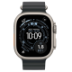 Apple Watch Ultra 3 GPS + Cellular 49mm Natural Titanium Case with Black Ocean Band (MXTL3)