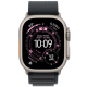 Apple Watch Ultra 3 GPS + Cellular 49mm Natural Titanium Case with Black Alpine Loop - Large (MFTG4)