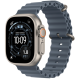 Apple Watch Ultra 3 GPS + Cellular 49mm Natural Titanium Case with Anchor Blue Ocean Band (MEWH4)