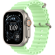Apple Watch Ultra 3 GPS + Cellular 49mm Natural Titanium Case with Neon Green Ocean Band (MGCF4)