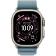 Apple Watch Ultra 3 GPS + Cellular 49mm Natural Titanium Case with Light Blue Alpine Loop - Medium (MEWM4)