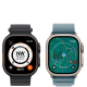 Apple Watch Ultra 3 GPS + Cellular 49mm Black Titanium Case with Blue/Bright Blue Trail Loop - M/L (MG9R4)