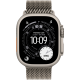 Apple Watch Ultra 3 GPS + Cellular 49mm Natural Titanium Case with Natural Titanium Milanese Loop - Large (MF0E4)