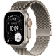 Apple Watch Ultra 3 GPS + Cellular 49mm Natural Titanium Case with Natural Titanium Milanese Loop - Large (MF0E4)