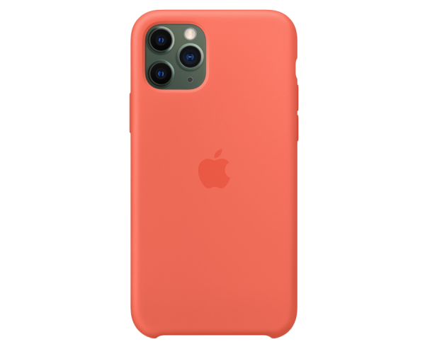 Apple Original Silicone Case Clementine Orange for iPhone 11 Pro Max