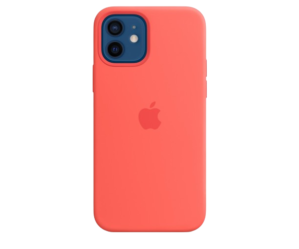 Apple Original Silicone Case Pink Citrus with MagSafe for iPhone 12/12 Pro