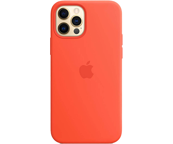 Apple Original Silicone Case Electric Orange with MagSafe for iPhone 12/12 Pro