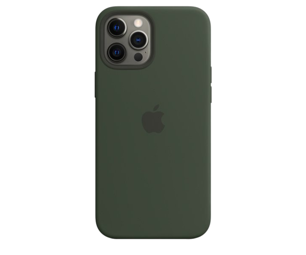 Apple Original Silicone Case Cyprus Green with MagSafe for iPhone 12 Pro Max