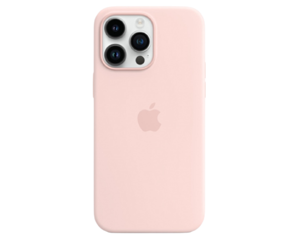 Apple Original Silicone Case Chalk Pink with MagSafe for iPhone 14 Pro Max