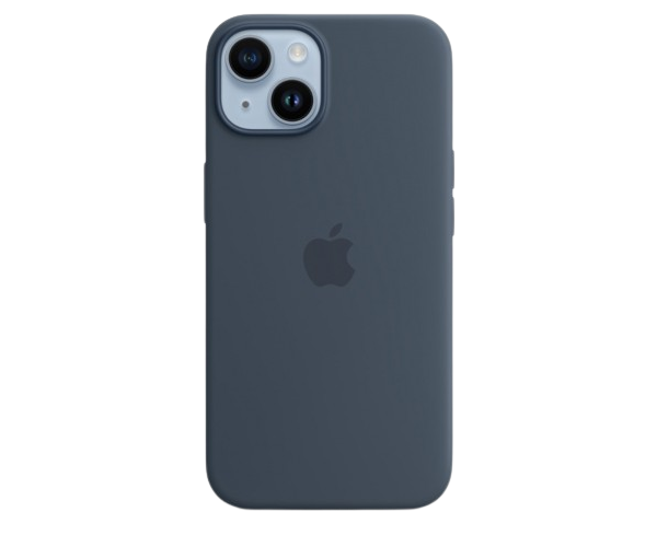 Apple Original Silicone Case Storm Blue with MagSafe for iPhone 14