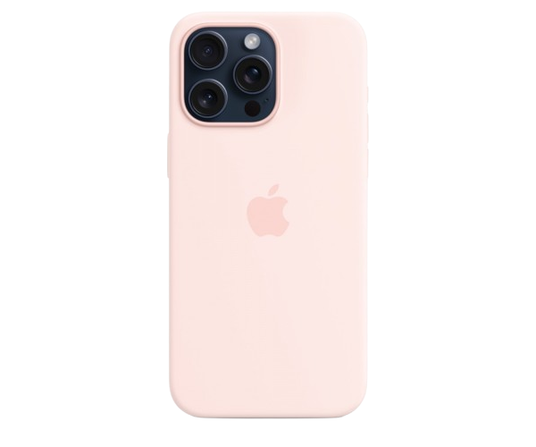 Apple Original Silicone Case Light Pink with MagSafe for iPhone 15 Pro Max