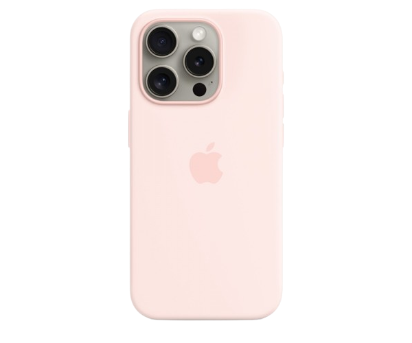 Apple Original Silicone Case Orange Sorbet with MagSafe for iPhone 15 Pro