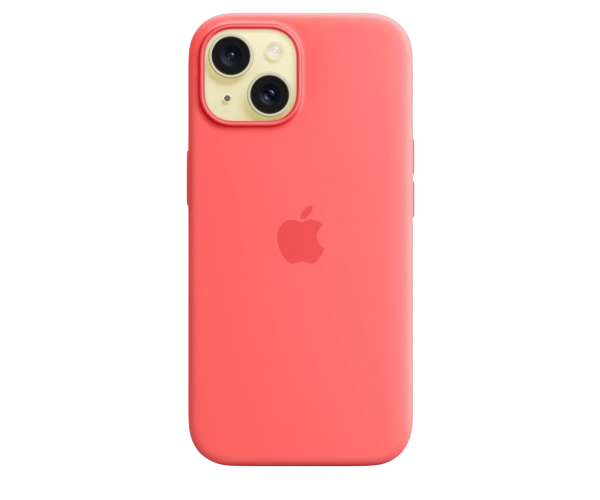 Apple Original Silicone Case Guava with MagSafe for iPhone 15