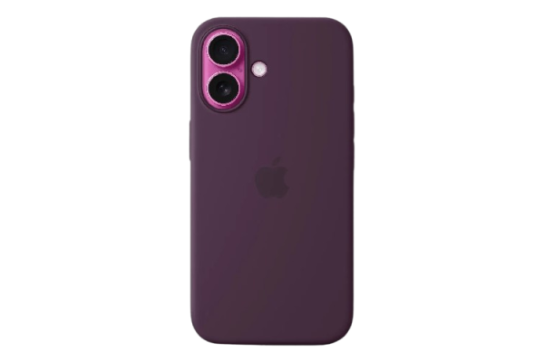 Apple Original Silicone Case Plum with MagSafe for iPhone 16