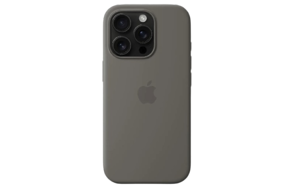 Apple Original Silicone Case Stone Gray with MagSafe for iPhone 16 Pro