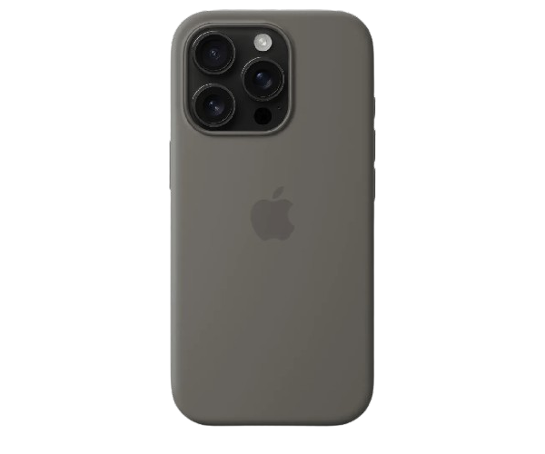 Apple Original Silicone Case Stone Gray with MagSafe for iPhone 16 Pro