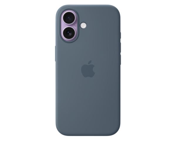 Apple Original Silicone Case Anchor Blue with MagSafe for iPhone 17 (MGEW4)