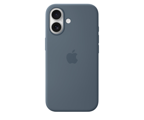 Apple Original Silicone Case Anchor Blue with MagSafe for iPhone 17 (MGEW4)