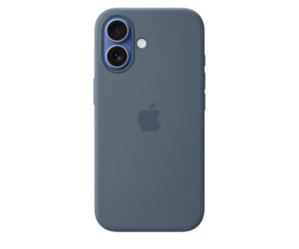 Apple Original Silicone Case Anchor Blue with MagSafe for iPhone 17 (MGEW4)