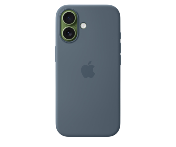 Apple Original Silicone Case Anchor Blue with MagSafe for iPhone 17 (MGEW4)