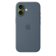 Apple Original Silicone Case Anchor Blue with MagSafe for iPhone 17 (MGEW4)