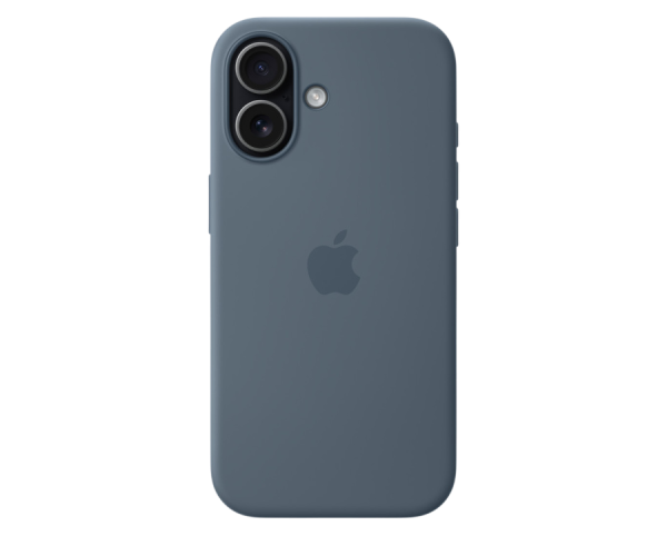 Apple Original Silicone Case Anchor Blue with MagSafe for iPhone 17 (MGEW4)